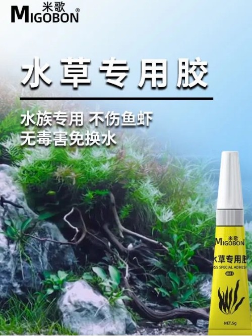 米歌水草膠莫斯膠水下水專用粘接石頭膠沉木海水珊瑚杜鵑水族魚缸造景透明發(fā)泡膠水骨架膠水粘石頭強效瞬間膠